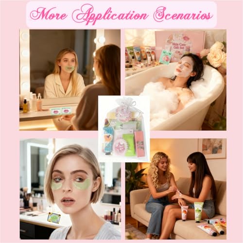 77PCS Spa Party Supplies Kit for Girls - Facial Masks & More