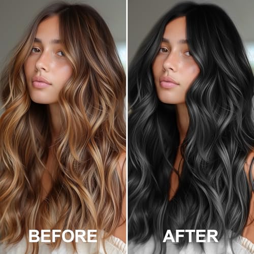 Temporary Black Hair Color Spray for Women & Kids - Washable Dye