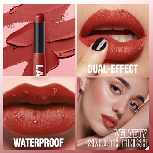 Jolilab Velvet Matte Lipstick Set - 2 Pcs in Nude to Dark Shades