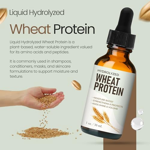 Hydrolyzed Wheat Protein Liquid for Hair & Skin Care - 1 Oz