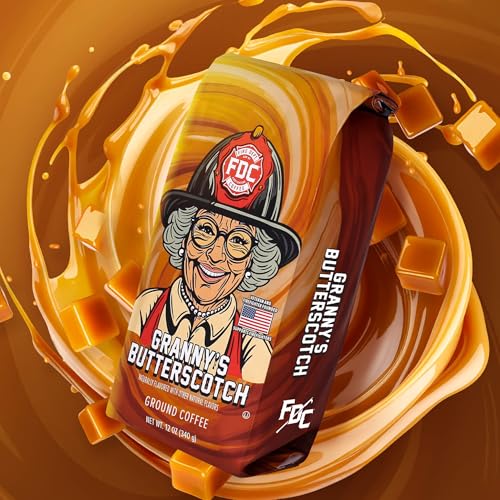Granny's Butterscotch Whole Bean Coffee - 12 oz | Fire Department Coffee