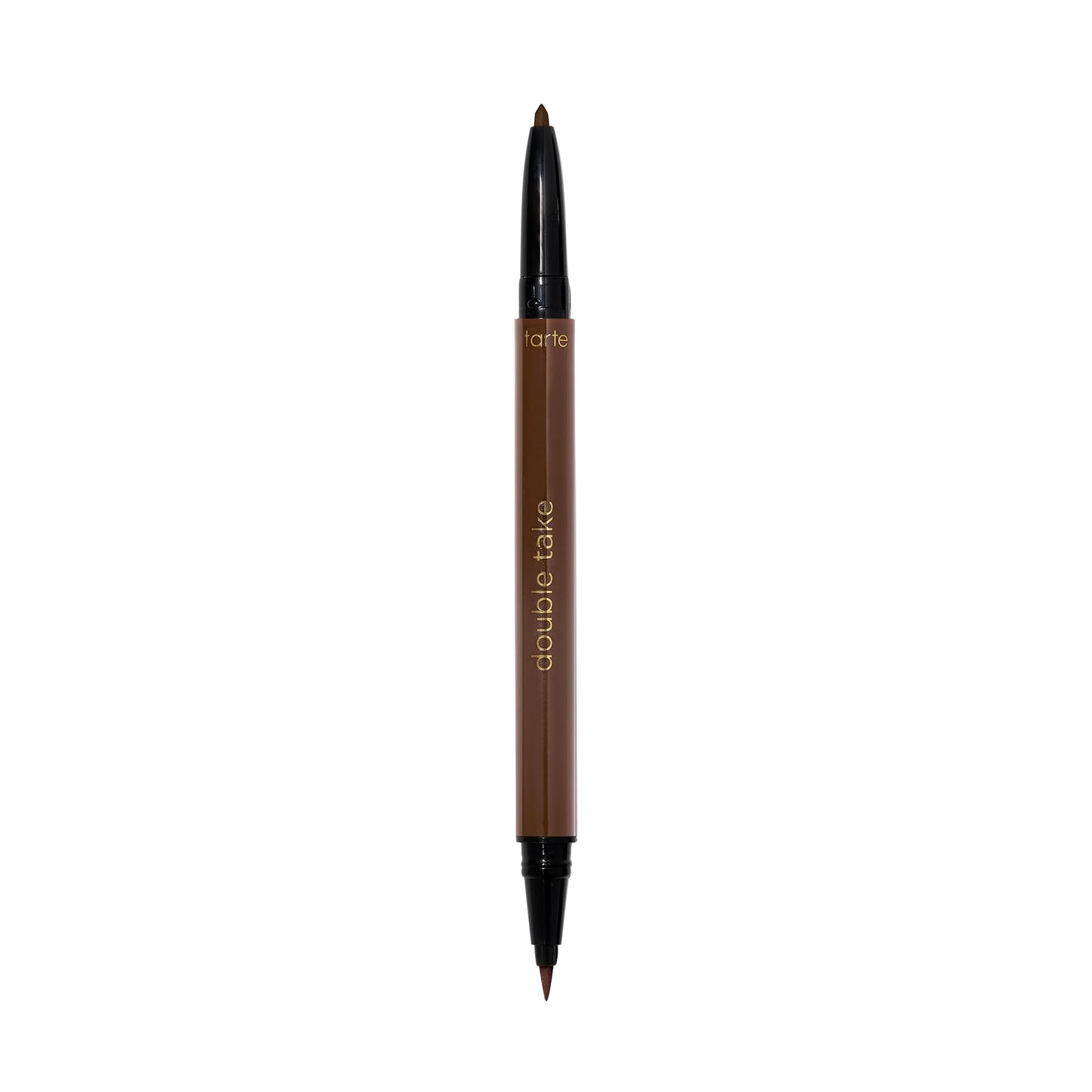 tarte double take eyeliner – 2-in-1 Liquid & Gel Eyeliner for Bold All-Day Wear, Waterproof, Easy to Apply, Vegan, Cruelty-Free, full size, brown