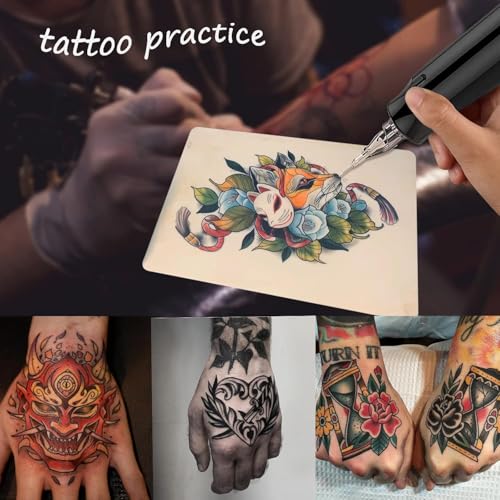 Tattoo Practice Skin & Transfer Paper Kit - 28pcs Double Sided Silicone
