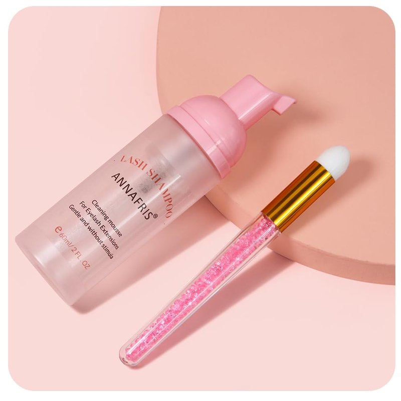 ANNAFRIS Eyelash Shampoo Foam Cleanser Kit Concentrate Mousse Eyelash Extensions Gentle Cleaning Dedicated Cleanser