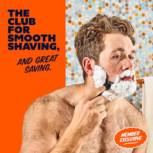 Dollar Shave Club | The Member Exclusive Shave Set | 4 Swift Rinse Refill Cartridges, 1 Handle (Black), 1 Shave Butter 3 ounce, 1 Razor Cover, Razors for Men