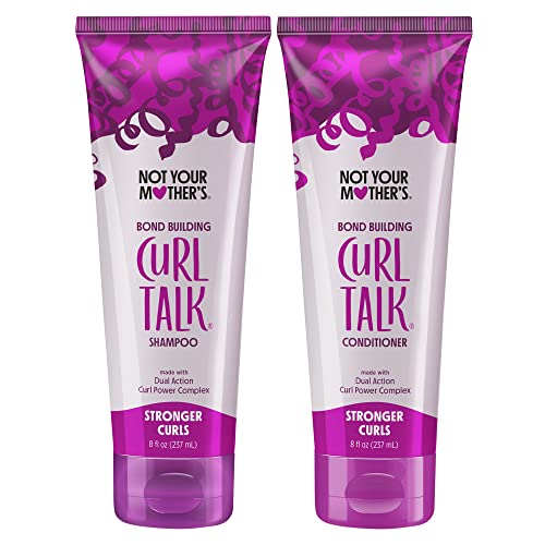 Not Your Mother's Curl Talk Bond Building Shampoo & Conditioner Set - 8 fl oz Each | Strengthens & Hydrates Curly Hair