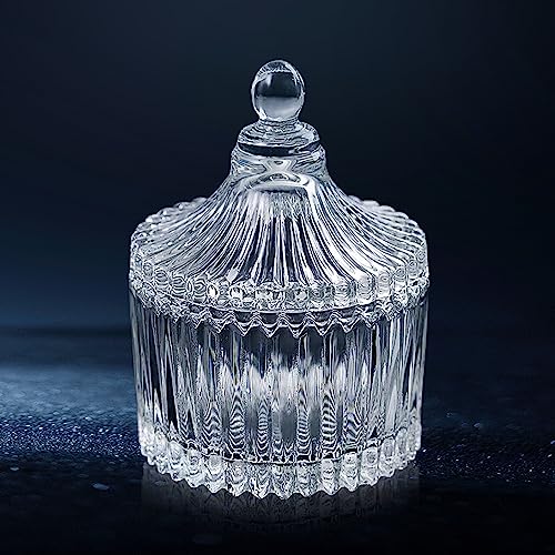 Large Monomer Dish with Lid for Acrylic Nails - Glass Cup
