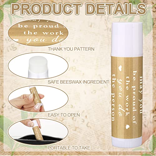 Demissle 24 Pcs Vanilla Lip Balm - Employee Appreciation Gifts