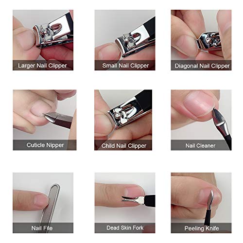 Keiby Citom 18-Piece Stainless Steel Professional Manicure Pedicure Kit