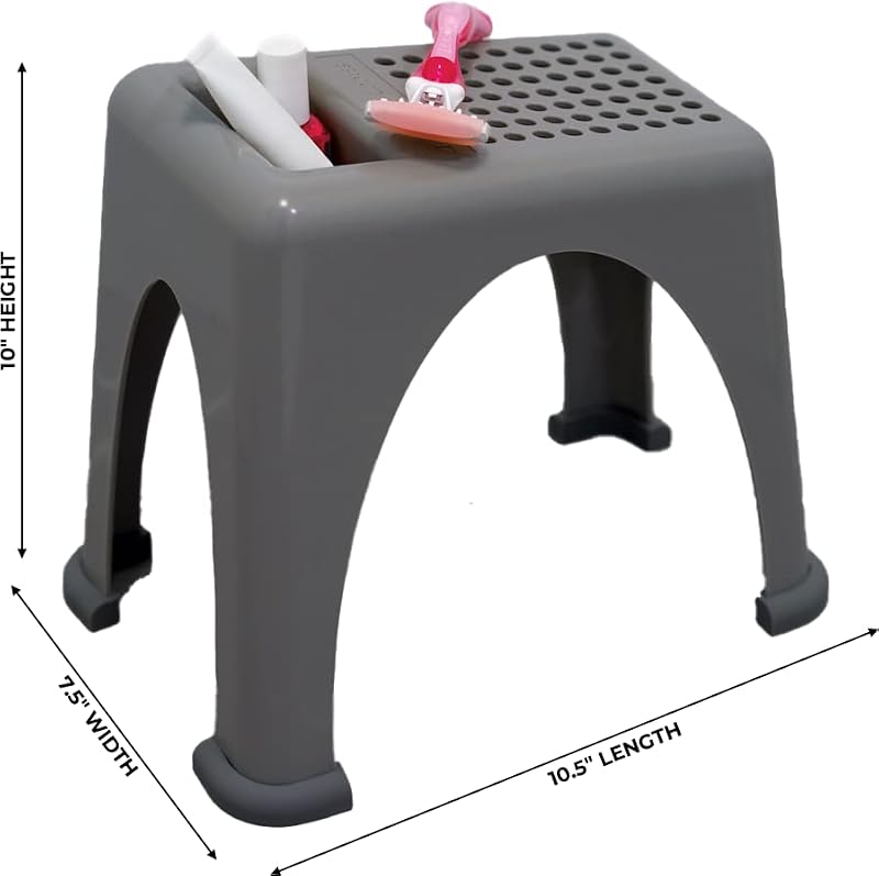 Easy Reach Non-Slip Foot Rest for Shower & Pedicures