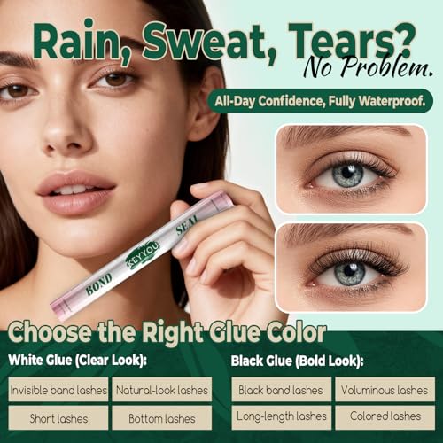 KEYYOU Black Lash Bond+Remover Kit for At-Home DIY & Travel