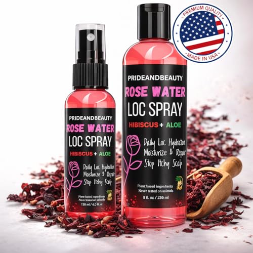 Pride and Beauty Rose Water Loc Spray – Daily Hydration & Itch Relief (4 Count)
