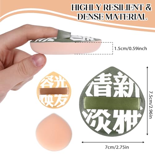 4 Pcs Soft Korean Makeup Sponges for Liquid & Powder Foundation