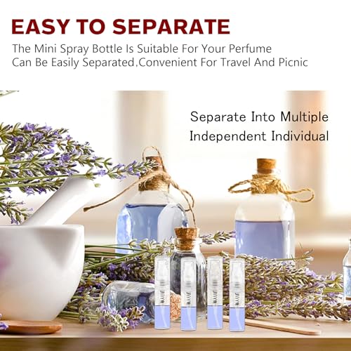 Csdtylh 120PCS 2ml Clear Travel Perfume Spray Bottles Refillable Atomizers
