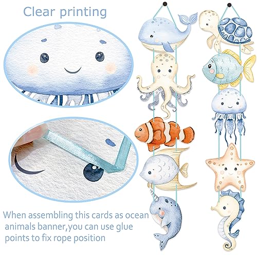 Under the Sea Party Banners - Ocean Animals Hanging Decorations