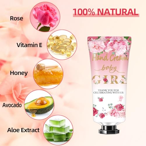 40-Pack Rose Hand Cream Gift Set for Baby Shower & Wedding Party Favors