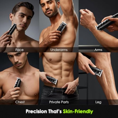 Oraimo Beard Trimmer for Men — Electric Razor & Hair Clipper with Precise Blades, USB-C Charging