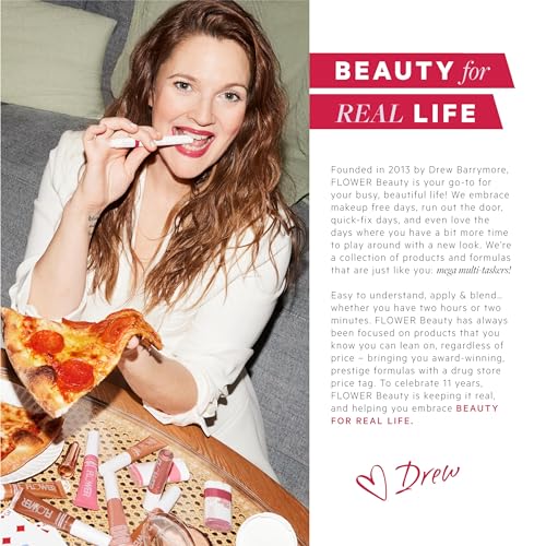 FLOWER Beauty by Drew Barrymore Fiber Fix Brow Gel – Blonde, Tint & Hold, Vegan
