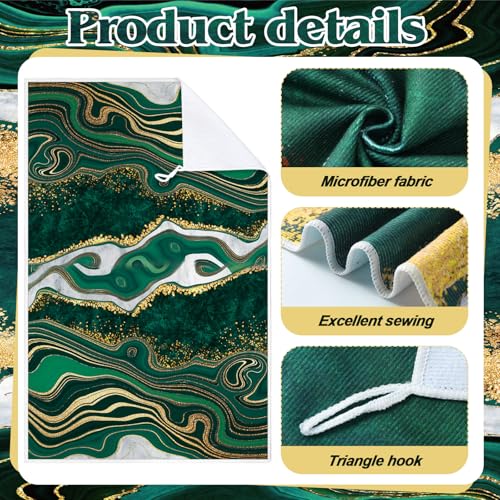6 Pcs Gold Marble Kitchen Towels Set - Absorbent & Decorative