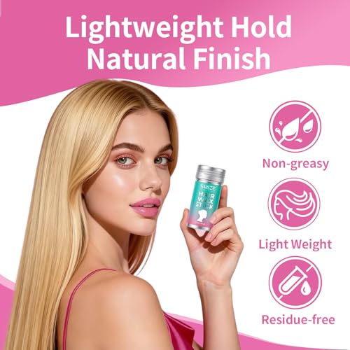 SAISZE Hair Wax Stick for Women & Kids - Frizz Control & Flyaway Tamer 2.7 Oz