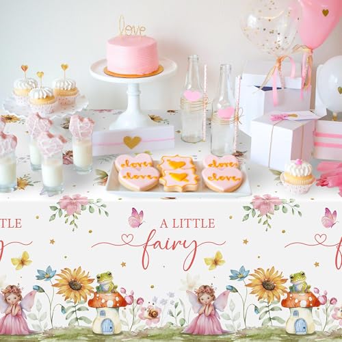 Fairy Birthday Tablecloths - 3 Pack Floral Party Covers