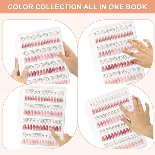 Magnetic Nail Color Display Page - White 48-Tip Swatch Refill Sheet