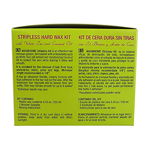 Wax Necessities Microwavable White Tea Stripless Hard Wax Kit - 8.45 oz