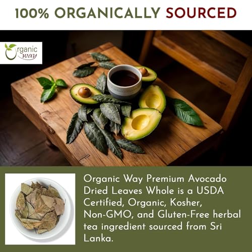 Organic Avocado Dried Leaves Herbal Tea - 2 Oz, USDA Organic