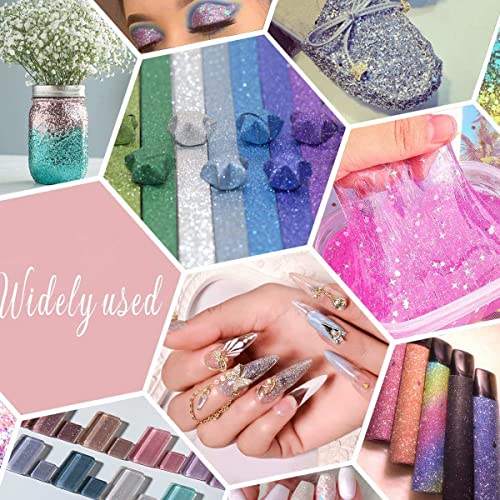 24 Colors Fine Glitter Set for Resin & Crafts - Safe & Non-Toxic