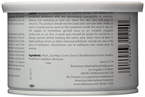 No tweeze All-Natural Hard Wax — Beeswax Waxing Kit for Face, Bikini & Brows (14 oz)