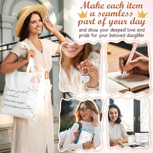 To My Daughter 5-Piece Inspirational Gift Set with Tote and Notebook