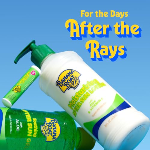 Banana Boat Soothing After Sun Gel Twin Pack with Aloe, 16 fl oz