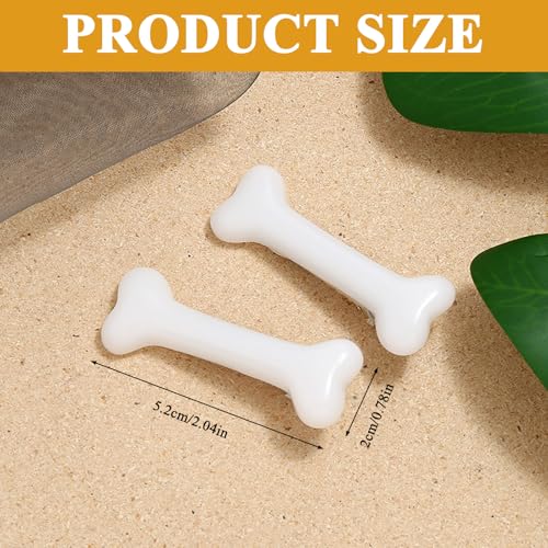 8 Bone Hair Clips - Skull & Dog Bone Design for Women & Girls