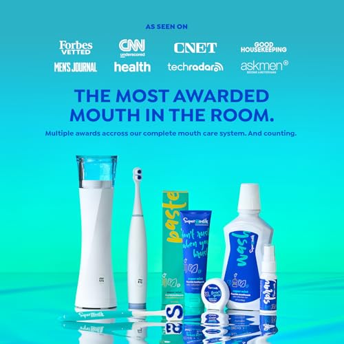 SuperMouth Nano Hydroxyapatite Fluoride Mouthwash, Chocolate - Enamel Support
