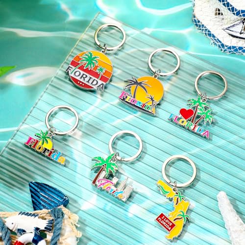 Florida Souvenirs Gift Set with Cosmetic Bags & Keychains - Landical 6 Pieces