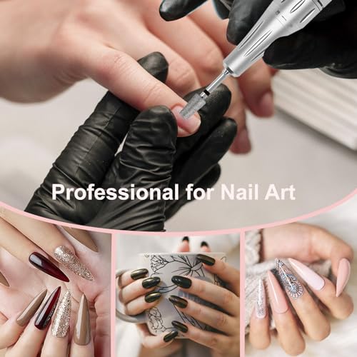 HungGato Coarse Tapered Barrel Nail Drill Bits for Cuticle & Nail Removal