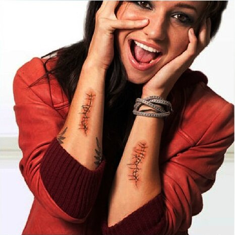 Realistic Halloween Face & Body Scar Temporary Tattoos - Waterproof