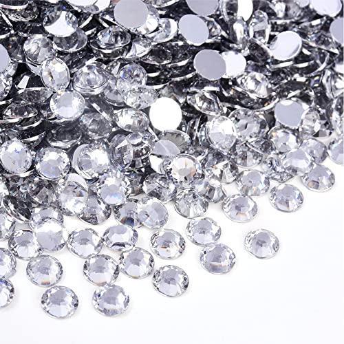 25000 Clear Flatback Rhinestones 4mm for Crafts & Nail Art