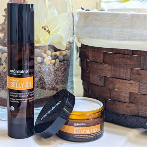 Mambino Organics Oh Baby! Organic Belly Oil 4 fl oz Pregnancy & Postpartum Skin Care