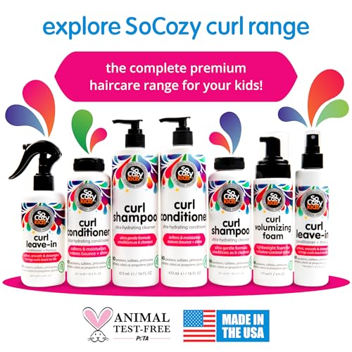 SoCozy Kids Curl Volumizing Foam Mousse 6 Oz (Pack of 2) - Shine & Volume