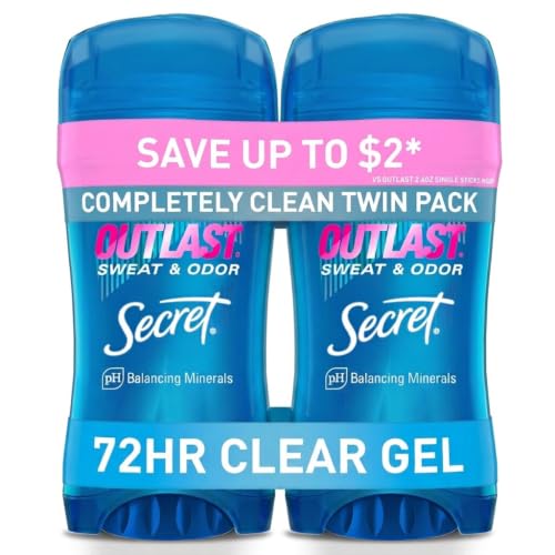Secret Outlast Antiperspirant Deodorant for Women, 72hr Protection, 2.6 oz (Pack of 2)