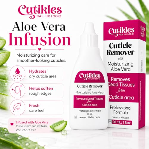 Cuticle Remover Gel with Aloe Vera - Quick Action Professional Formula