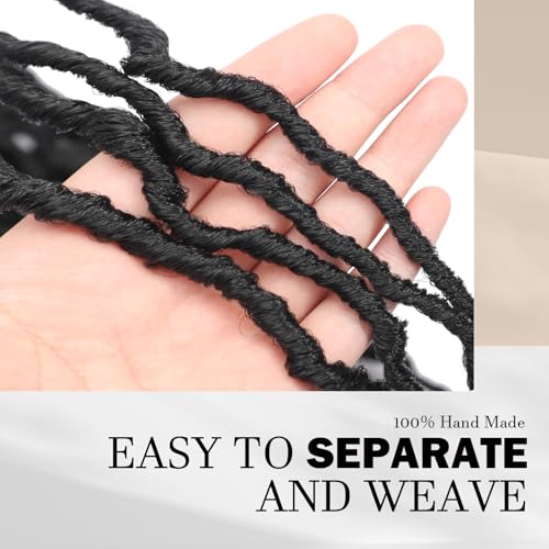 DACAI XIU 30 Inch Faux Locs Crochet Hair - Pre-Looped Synthetic Goddess Locs