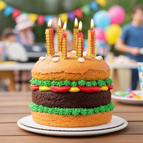 Fred & Friends French Fry Birthday Candles - Set of 6 Fun Toppers