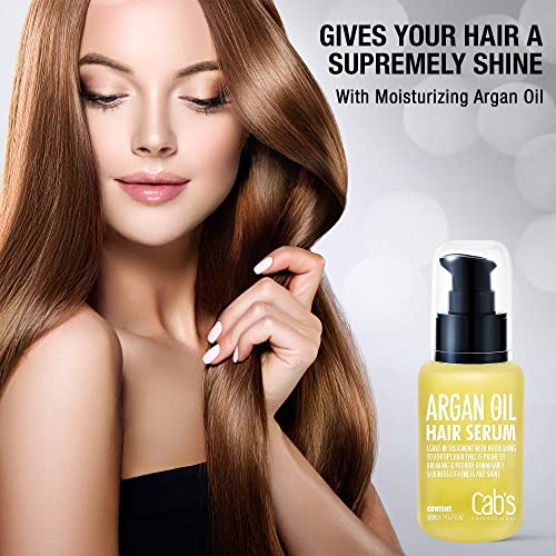 Silk Essence Hair Serum with Argan & Coconut Oil for Frizz Control