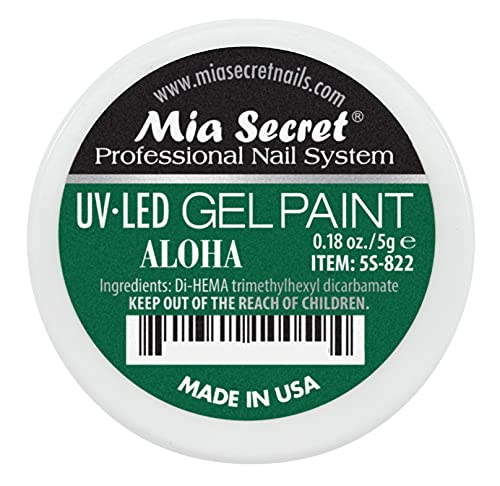 Mia Secret Professional UV/LED Gel Paint - Aloha, 7g Salon Quality Nail Art