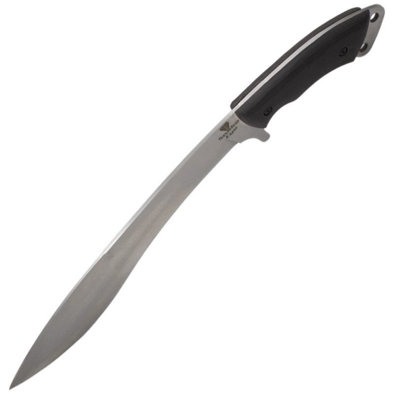 Snake Eye Machete with Heavy Duty Construction-Ergonomic Non-Slip Handle and Belt Sheath for Gardening, Land-Management, Bushcraft, Hunting and Outdoor (Silver & Black)