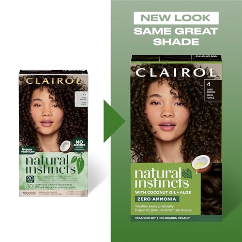 Clairol Natural Instincts Demi-Permanent Hair Dye, Dark Warm Brown