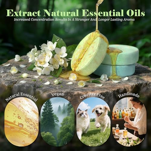 Shower Steamers Sky Garden Style – 8 Pack Aromatherapy Relief by DONMIS