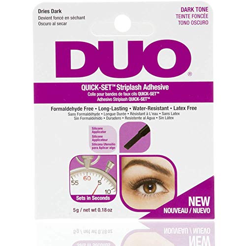 DUO Quick-Set Dark Eyelash Glue - Waterproof, Fast-Drying 2-Pack